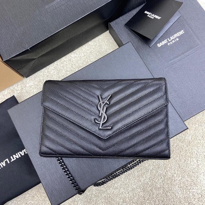생로랑 카산드라 클래식 체인 월릿 백 377828
