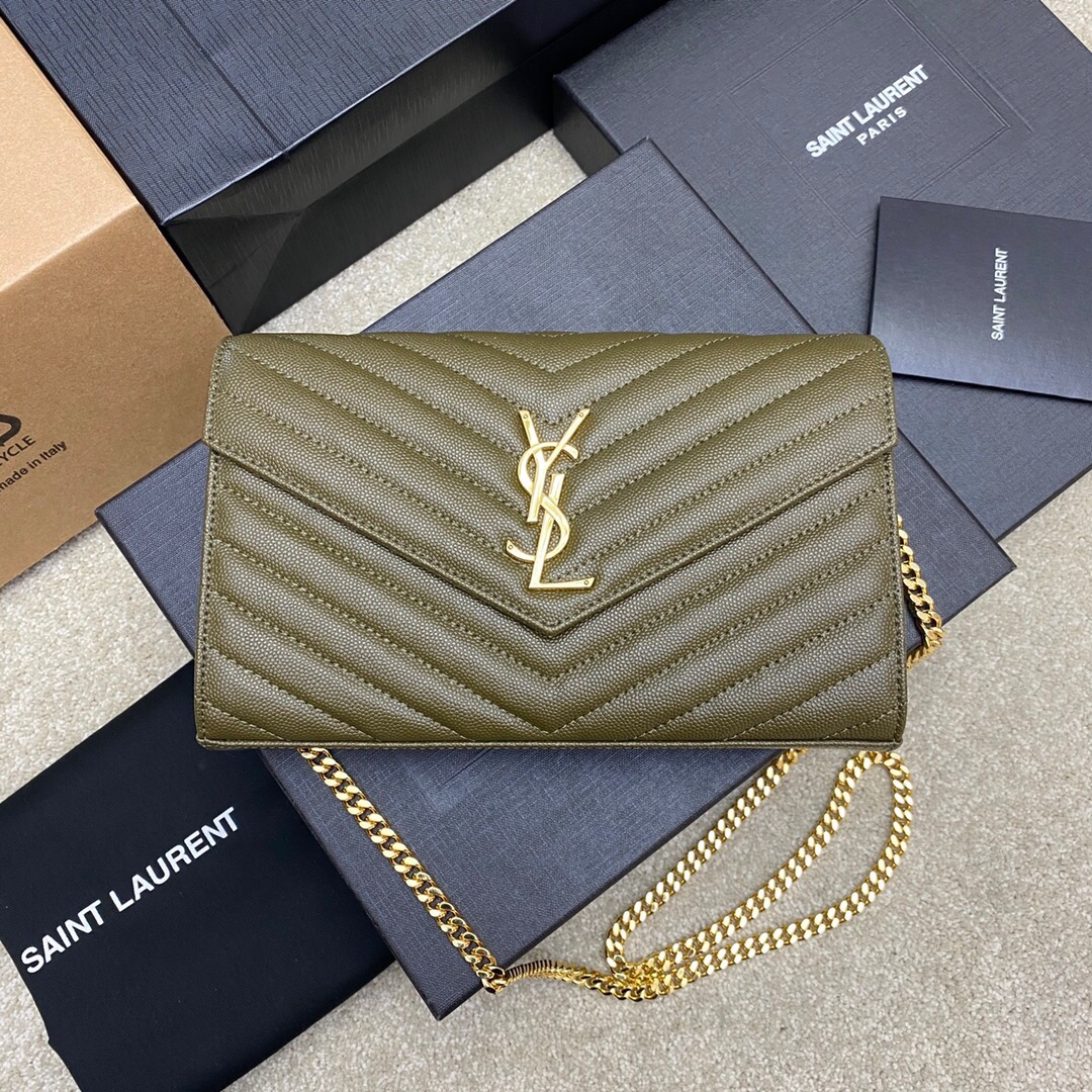 생로랑 카산드라 클래식 체인 월릿 백 377828