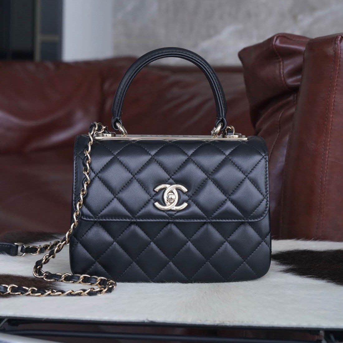 샤넬 트렌디CC 미니 플랩백 램스킨 AS4654  1580