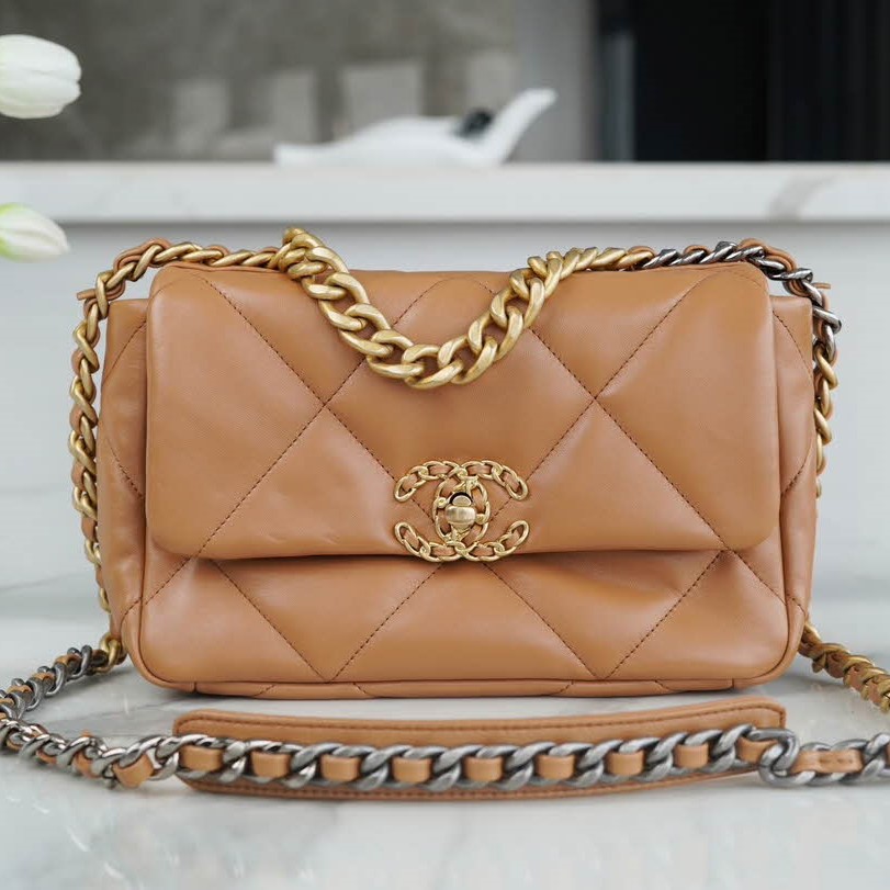 샤넬 19 스몰 플랩백 램스킨 AS1160  1480