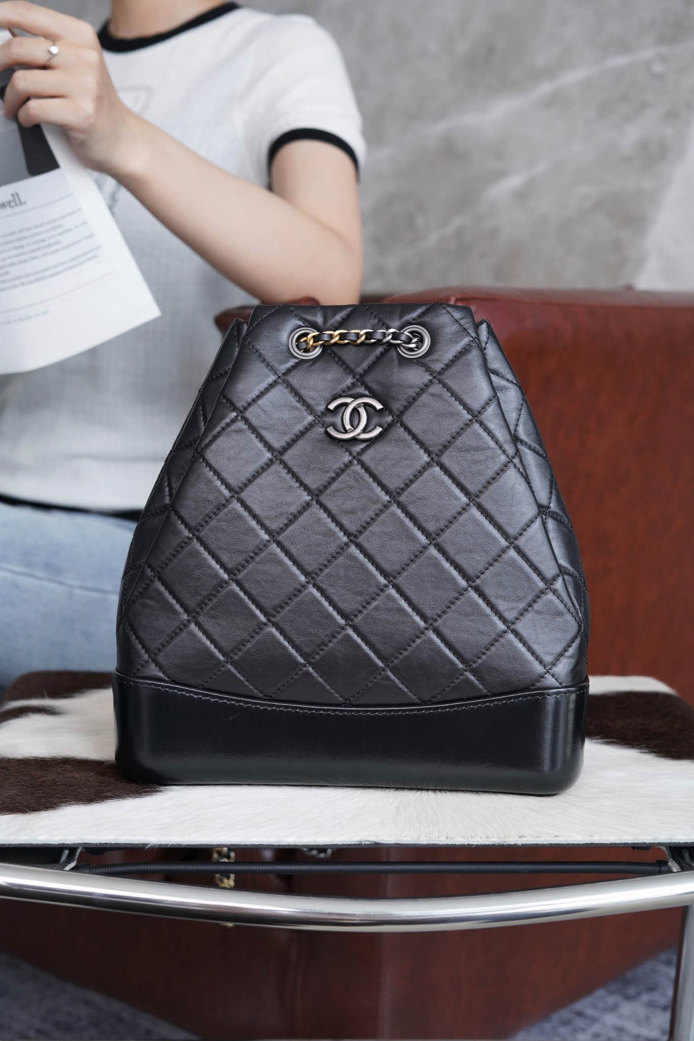 샤넬 가브리엘 라지 백팩 카프스킨 A94502  1350