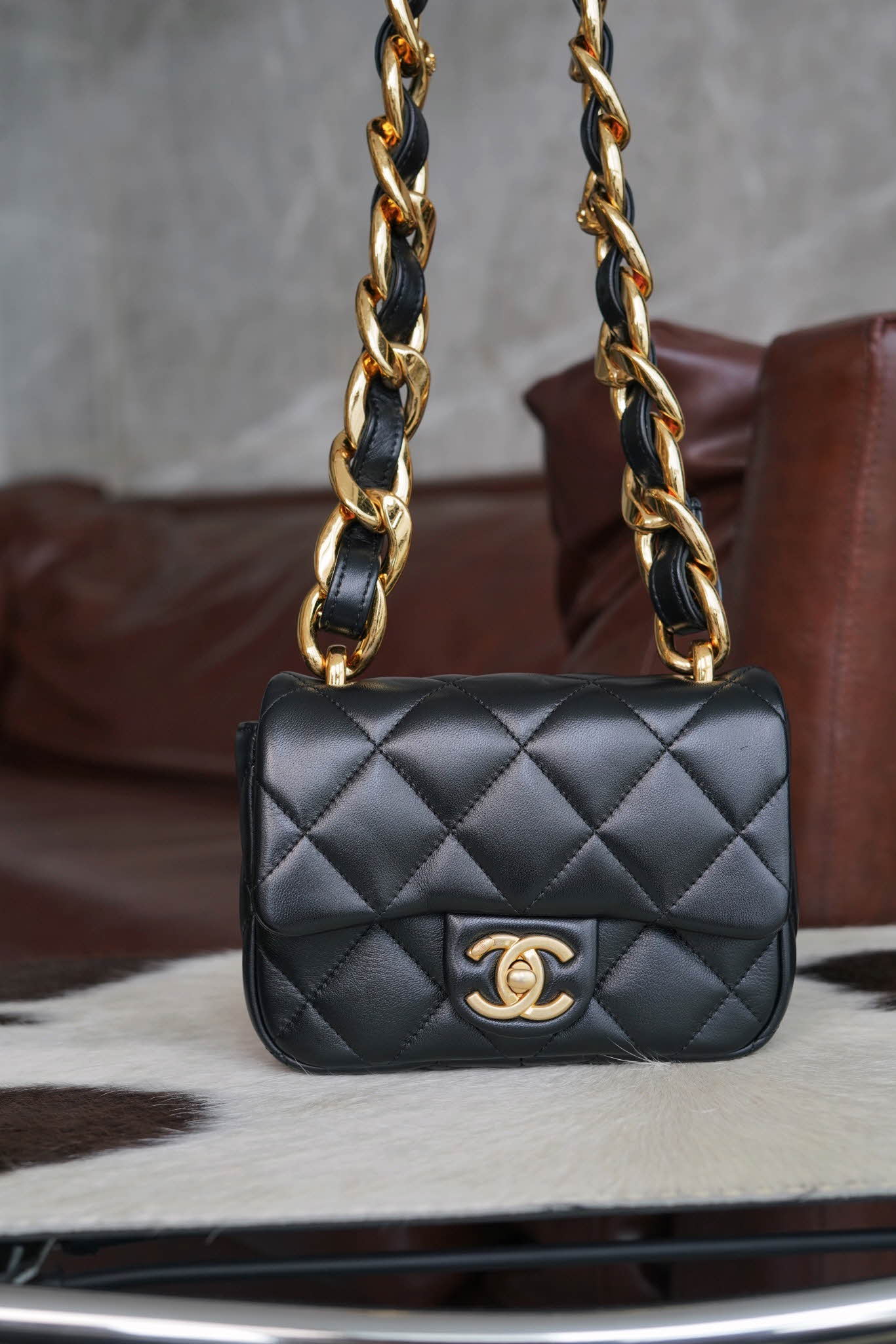 샤넬 22시즌 미니 플랩백 램스킨 AS3213  1180